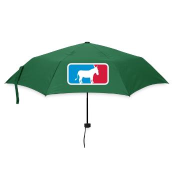 sport logo cool esel pferd pony klein packesel lan - Regenschirm (klein) - Flaschengrün - Vorne