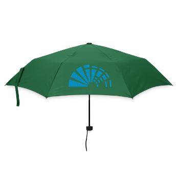 halbkreis balken musik lautstaerke mischpult form - Regenschirm (klein) - Flaschengrün - Vorne