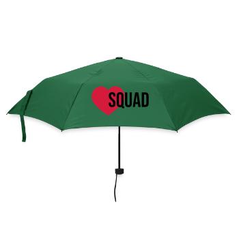Squad Herz - Regenschirm (klein) - Flaschengrün - Vorne