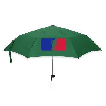 button sport logo stock hut gehen ruecken opa gros - Regenschirm (klein) - Flaschengrün - Vorne