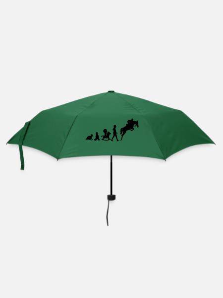 Evolution Springreiter - Regenschirm (klein) - Flaschengrün