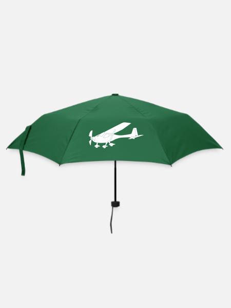 remos Flugzeug Pilot Flieger Ultaleichtflugzeug UL - Regenschirm (klein) - Flaschengrün