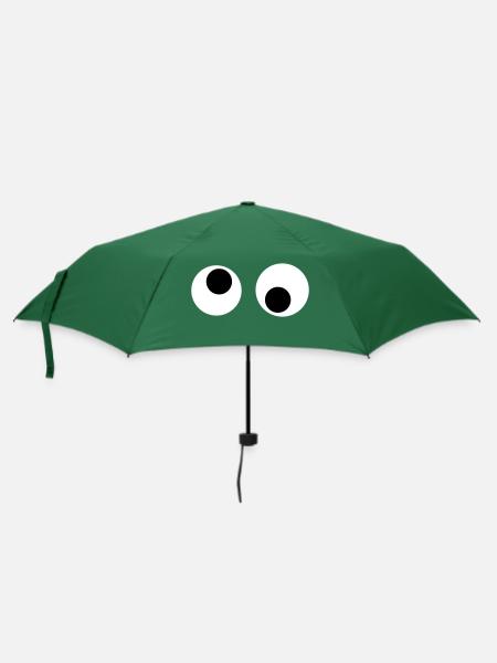 Augen - Regenschirm (klein) - Flaschengrün