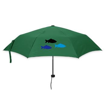 fische - Regenschirm (klein) - Flaschengrün - Vorne