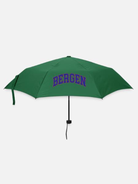 Bergen - Regenschirm (klein) - Flaschengrün