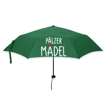 Pälzer Mädel - Regenschirm (klein) - Flaschengrün - Vorne