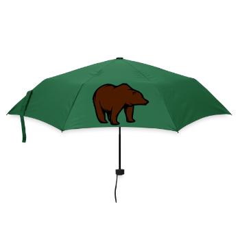 bär - Regenschirm (klein) - Flaschengrün - Vorne