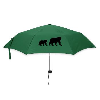 bären - Regenschirm (klein) - Flaschengrün - Vorne