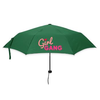 Girl Gang (Herz als i-Punkt) - Regenschirm (klein) - Flaschengrün - Vorne
