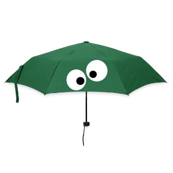 Augen - Regenschirm (klein) - Flaschengrün - Vorne
