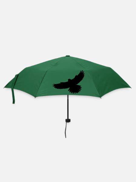 Turmfalke Falke - Regenschirm (klein) - Flaschengrün