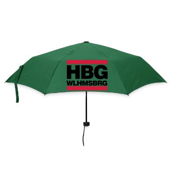 Hamburg Wilhelmsburg (HBG WLHMSBRG) - Regenschirm (klein) - Flaschengrün - Vorne