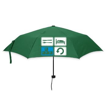 Gaming täglich wiederholen Computer - Regenschirm (klein) - Flaschengrün - Vorne