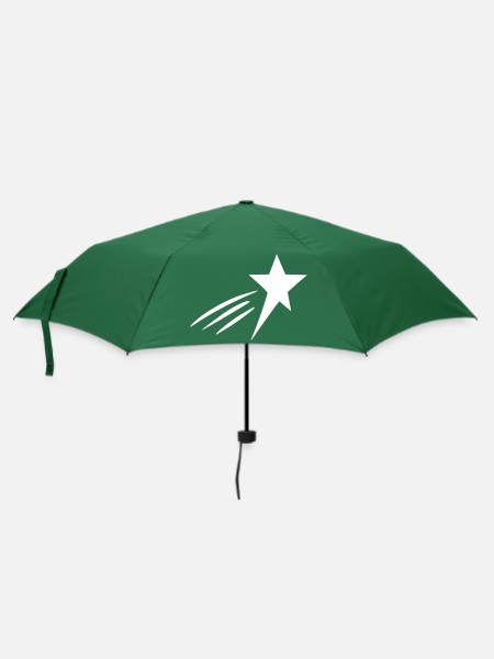 Coole Sternschnuppe - Regenschirm (klein) - Flaschengrün