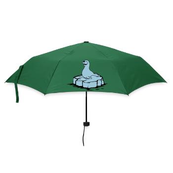 Seehund - Regenschirm (klein) - Flaschengrün - Vorne