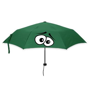 angstaugen_2c - Regenschirm (klein) - Flaschengrün - Vorne