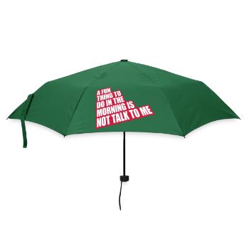not talk to me - Regenschirm (klein) - Flaschengrün - Vorne