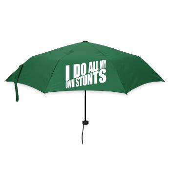 all my own stunts - Regenschirm (klein) - Flaschengrün - Vorne