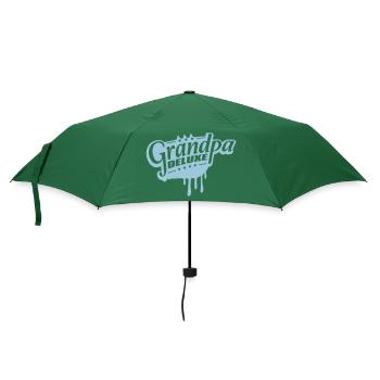 Grandpa Deluxe Bester Opa Großvater Liebe Opi Logo - Regenschirm (klein) - Flaschengrün - Vorne