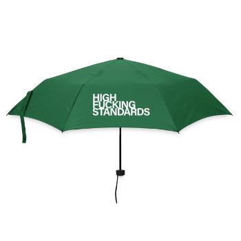 High fucking standards - Regenschirm (klein) - Flaschengrün - Vorne