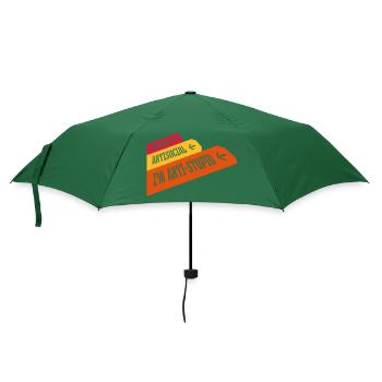 not antisocial anti stupid - Regenschirm (klein) - Flaschengrün - Vorne