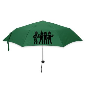 Geburtstag Gruppe Party - Regenschirm (klein) - Flaschengrün - Vorne