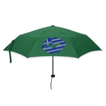 Kussmund (Griechenland) - Regenschirm (klein) - Flaschengrün - Vorne