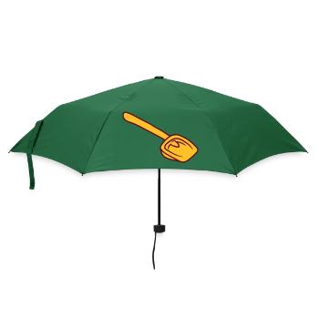 gelbe schaufel sandkasten spielzeug schaufeln eime - Regenschirm (klein) - Flaschengrün - Vorne