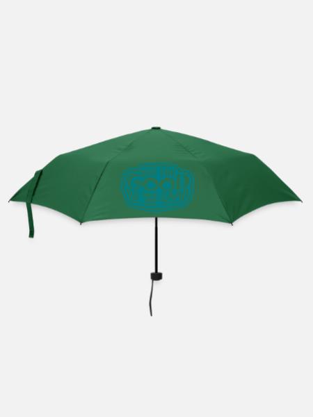 be the good Zitat - Regenschirm (klein) - Flaschengrün