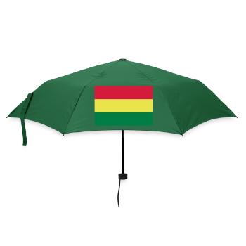 Bolivien Flagge / Drapeau Bolivie - Regenschirm (klein) - Flaschengrün - Vorne