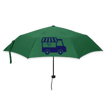 food truck - Regenschirm (klein) - Flaschengrün - Vorne