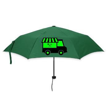 food truck - Regenschirm (klein) - Flaschengrün - Vorne