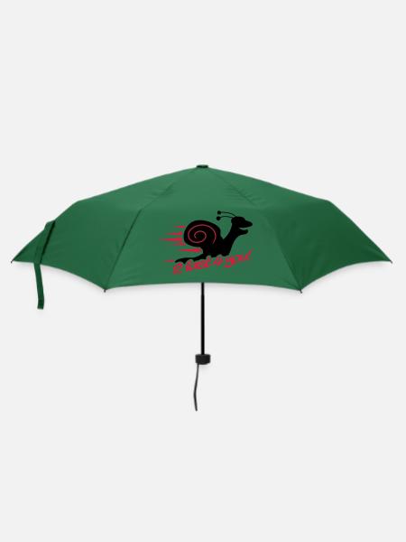 2 Fast 4 You Snail - Regenschirm (klein) - Flaschengrün
