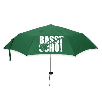 Bass Player Gift BASST SCHO BASS PLAYER Bassist - Regenschirm (klein) - Flaschengrün - Vorne