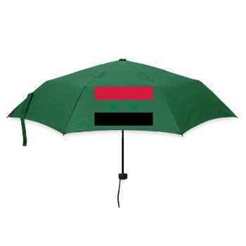 Syrien-Flagge / Drapeau Syrie - Regenschirm (klein) - Flaschengrün - Vorne