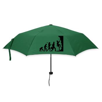 evolution entwicklung geboren steilwand bergsteige - Regenschirm (klein) - Flaschengrün - Vorne