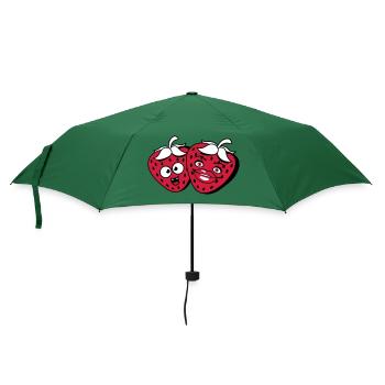 team paar paerchen liebe verliebt frau weiblich ma - Regenschirm (klein) - Flaschengrün - Vorne
