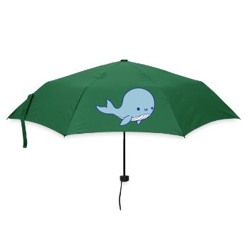 Wal Baby Clipart - Regenschirm (klein) - Flaschengrün - Vorne
