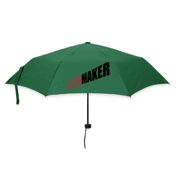 Unternehmer Money Maker Logo - Regenschirm (klein) - Flaschengrün - Vorne