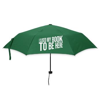 I closed my book - Regenschirm (klein) - Flaschengrün - Vorne
