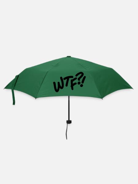 WTF - Regenschirm (klein) - Flaschengrün