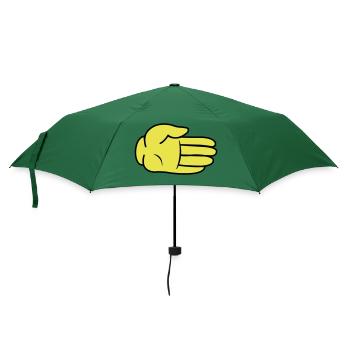 Hand Comic - Regenschirm (klein) - Flaschengrün - Vorne
