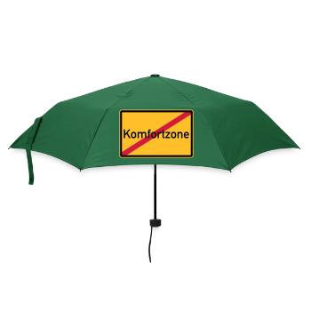 Komfortzone verlassen - Regenschirm (klein) - Flaschengrün - Vorne