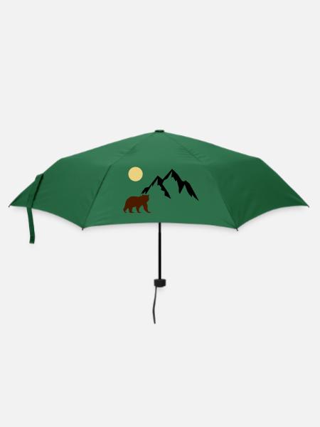 mountain bär - Regenschirm (klein) - Flaschengrün