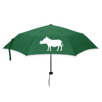 wildschwein - Regenschirm (klein) - Flaschengrün - Vorne