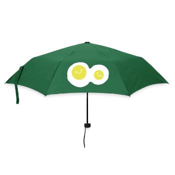 spiegeleier smile - Regenschirm (klein) - Flaschengrün - Vorne