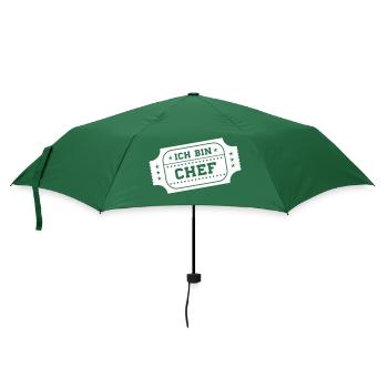 ich bin chef - Regenschirm (klein) - Flaschengrün - Vorne