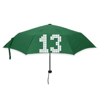 Pixel Nummer 13 - Regenschirm (klein) - Flaschengrün - Vorne
