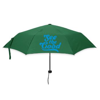 see the good Zitat - Regenschirm (klein) - Flaschengrün - Vorne