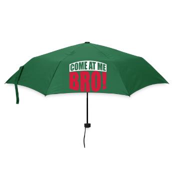 come at me bro - Regenschirm (klein) - Flaschengrün - Vorne